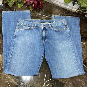 Lucky Brand Dungaree Mid Rise Flare